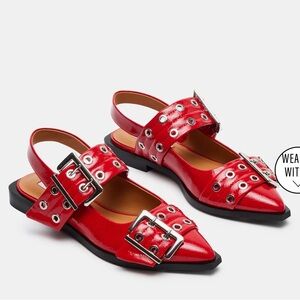 Steve Madden Graya Red Patent Flat